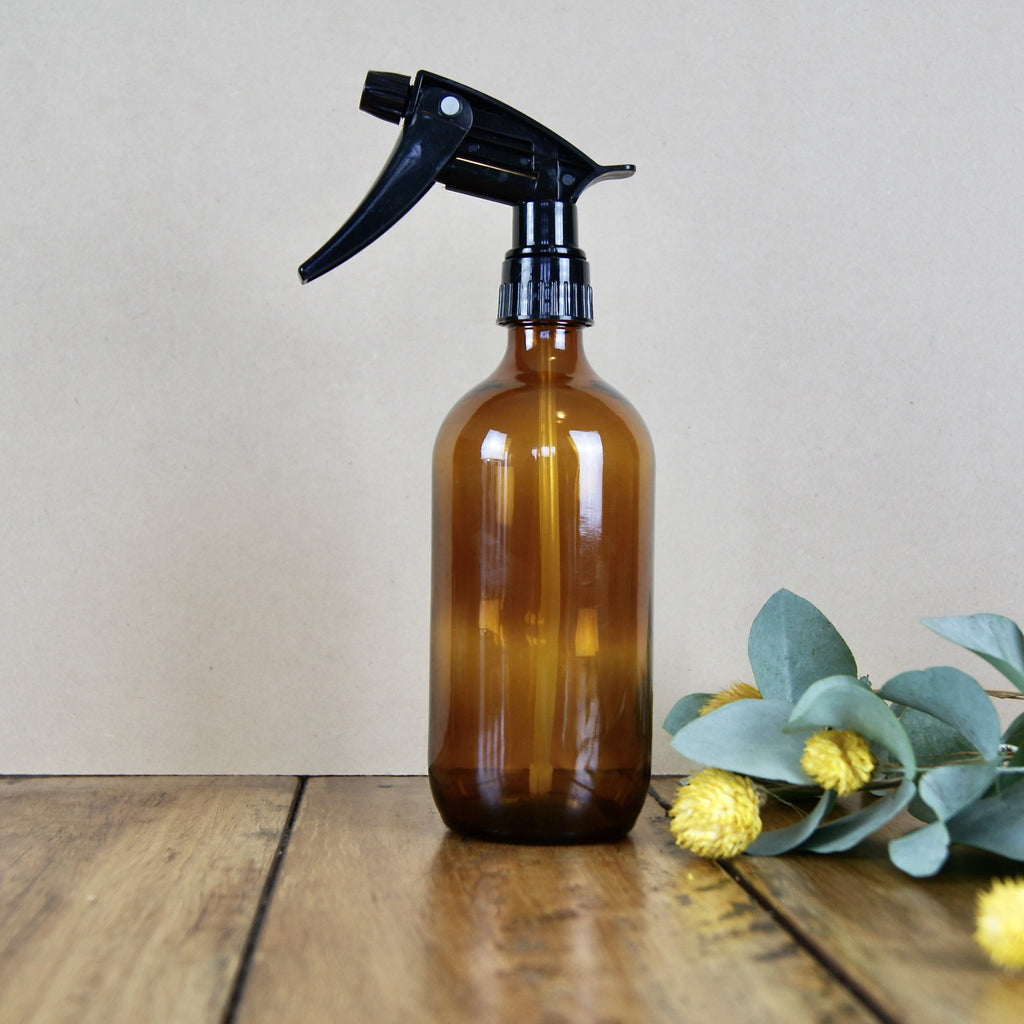 500ml amber glass bottle with Chemical trigger spray